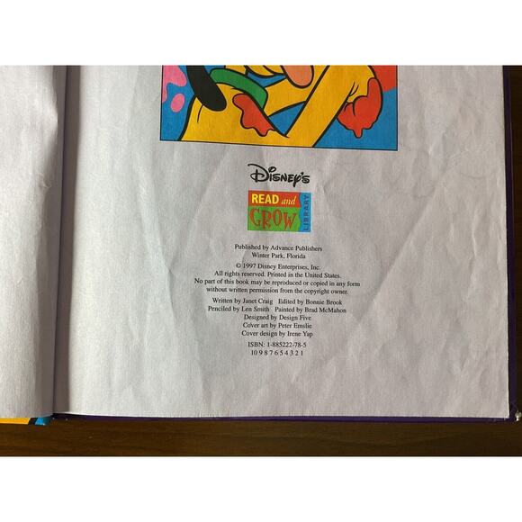 Vtg 1997 Disney's colors, colors everywhere! Read And Grow Library Vol 3 Pluto - Picture 5 of 5